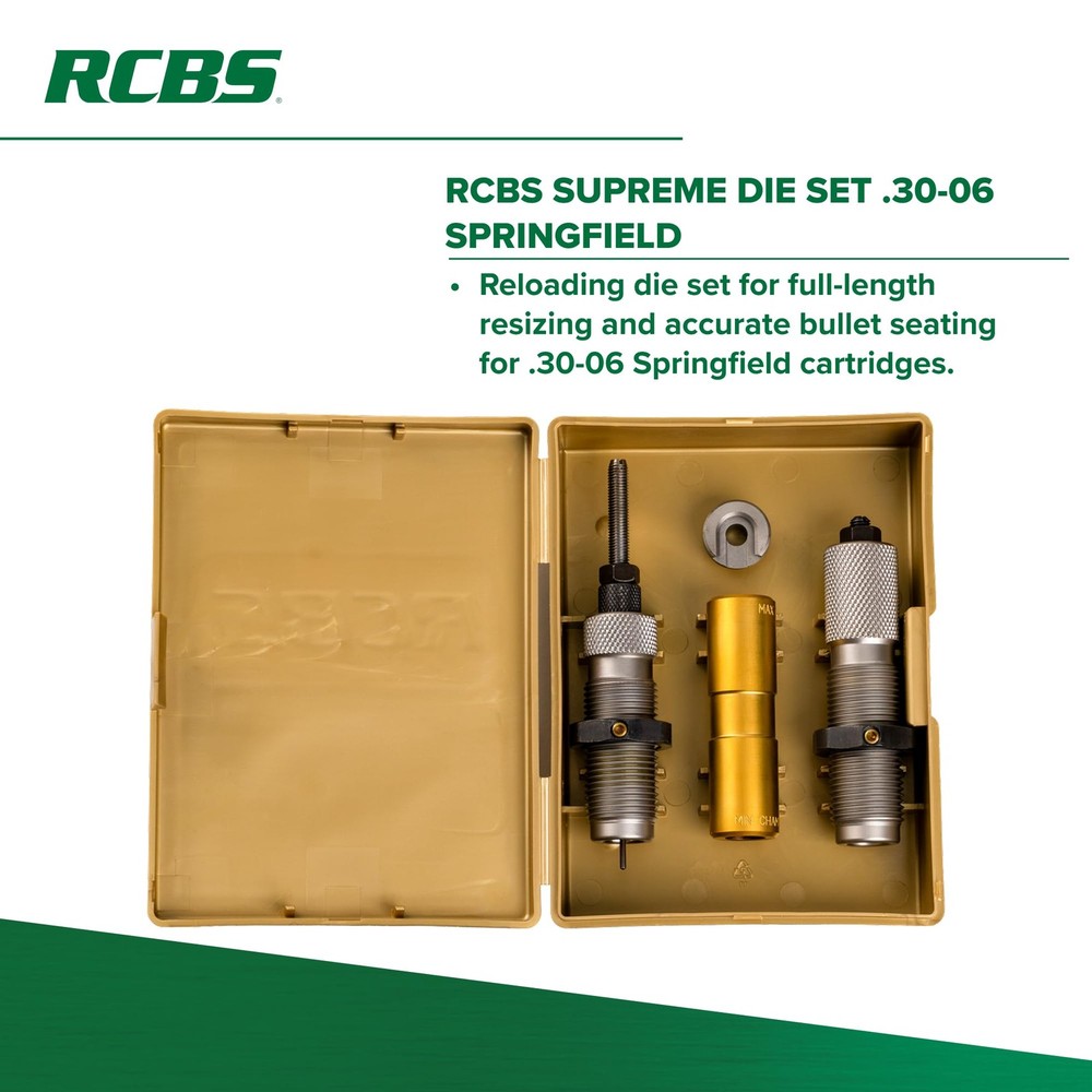 RCBS Supreme Die Set .30-06 Springfield - Precision Reloading Dies