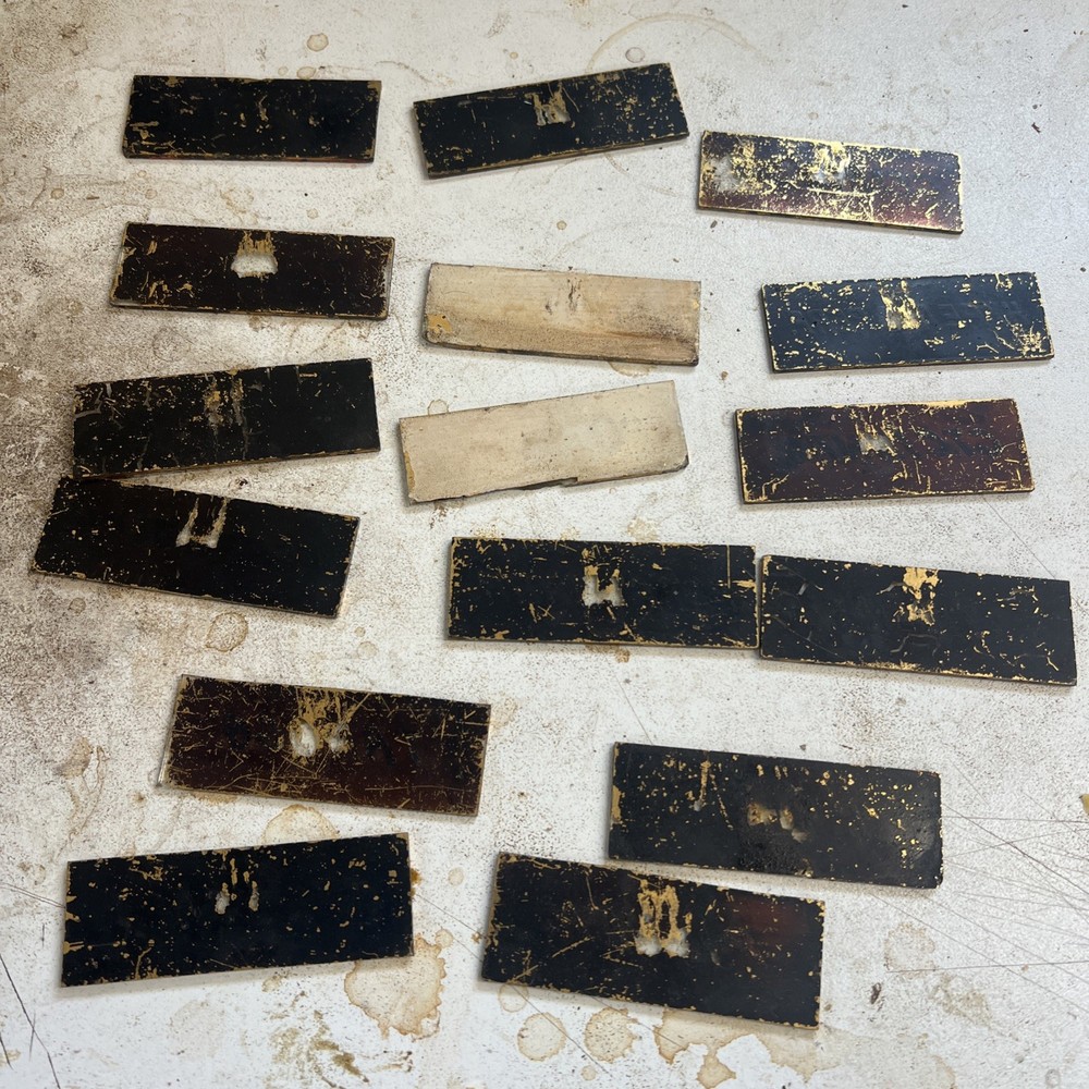 19thC Glass Apothecary Labels