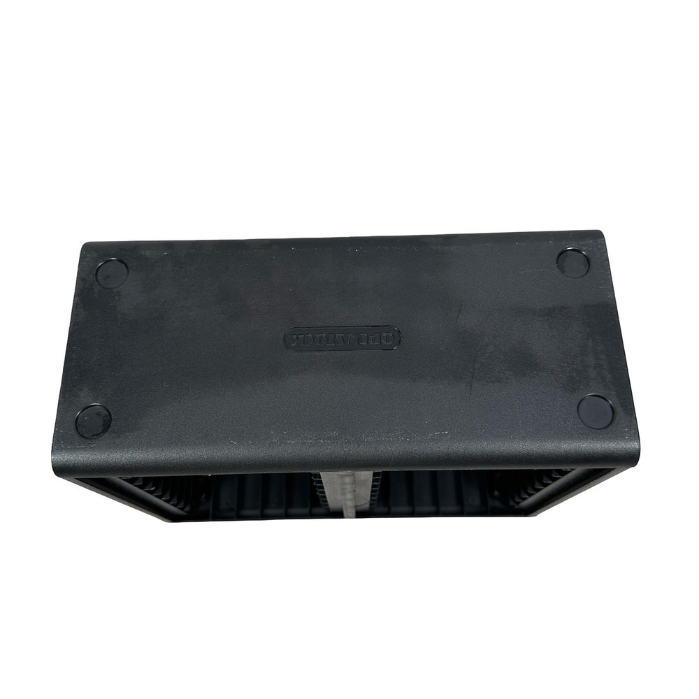 Openstock Black Plastic Double Column 40 Cassette Storage Rack Stackable Media