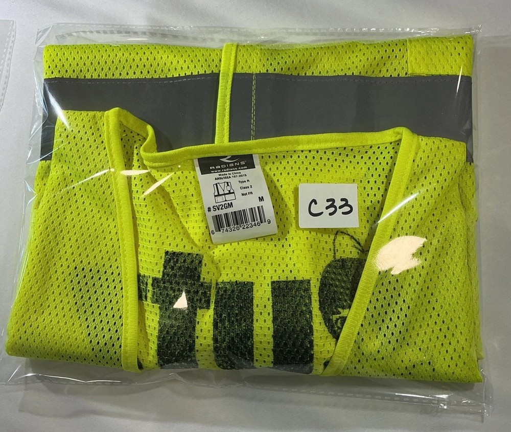 Radians Type R Class 2 Reflective Work Engineer Safety Vest, Medium UTZ