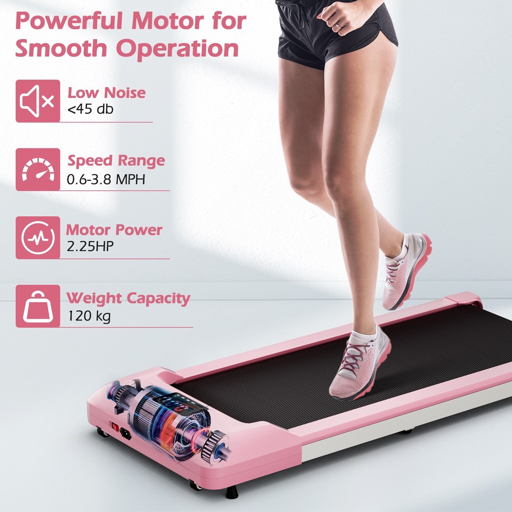 2.25 HP Walking Pad Under Desk Treadmill Jogging Machine w/ Remote Control