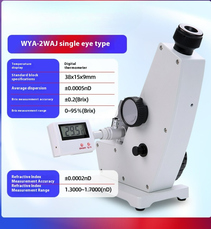 WYA-2WAJ Sucrose Solution Sugar Concentration Measuring Instrument Refractometer
