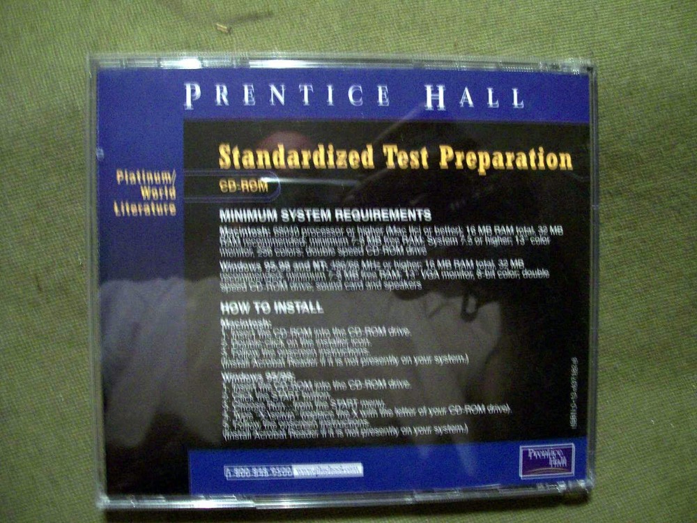 Prentice Hall Grade 10 Platinum Level Standardized Test Preparation CD-ROM