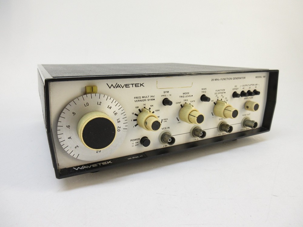 Wavetek 190 Function Generator, 2 MHz to 20 MHz