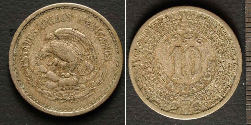 *Mexico Coin, 10 Centavos 1936 [E13324]8a8