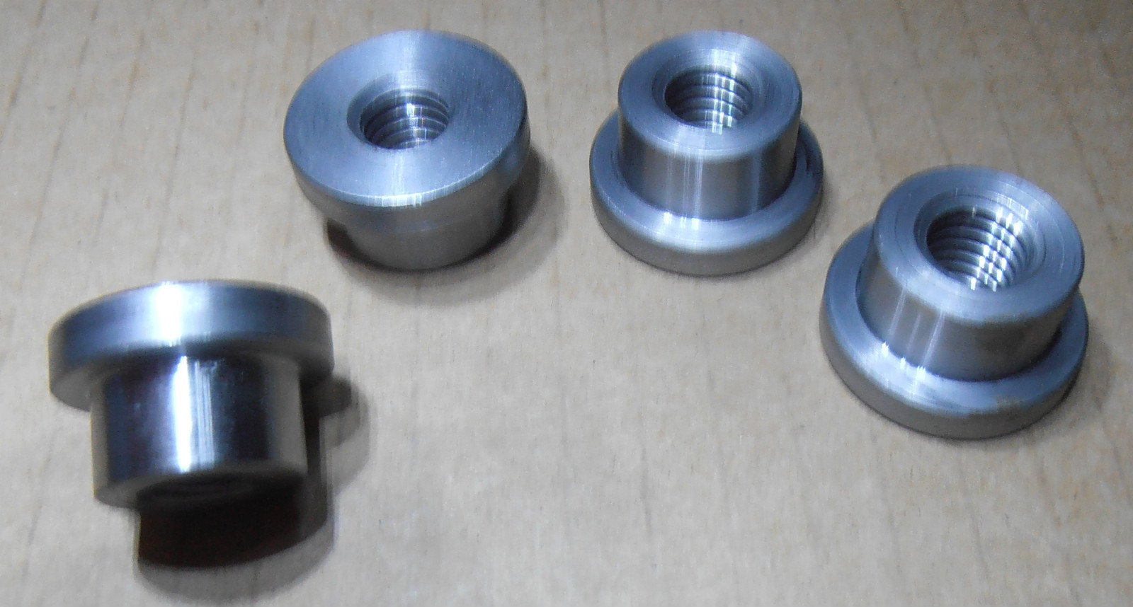 5/16-18 THREADED weld BUNGS 1018 Steel low Profile.