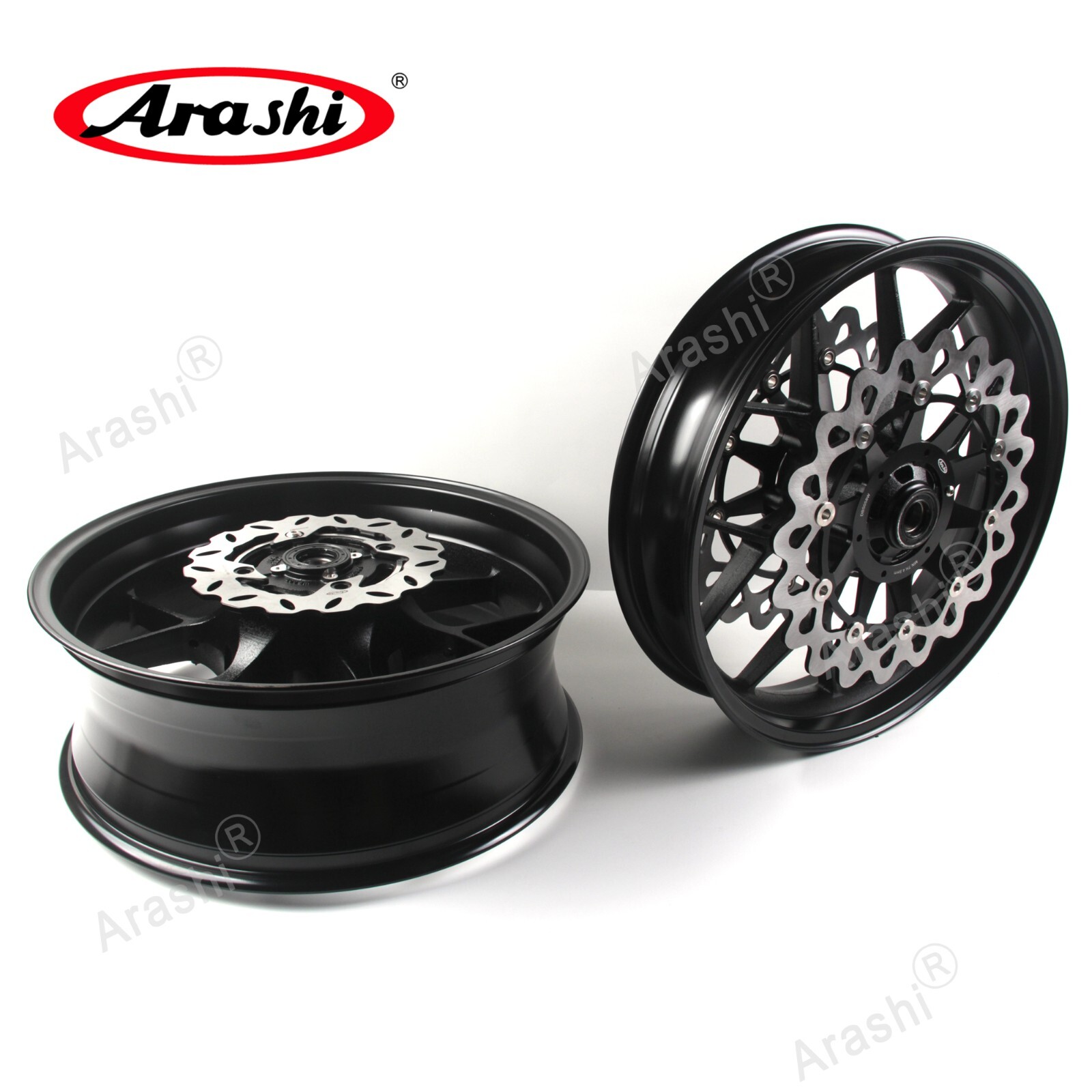 Fit Honda CBR1000RR Fireblade 2004 2005 Front Rear Wheel Rim + Brake Disc Rotor