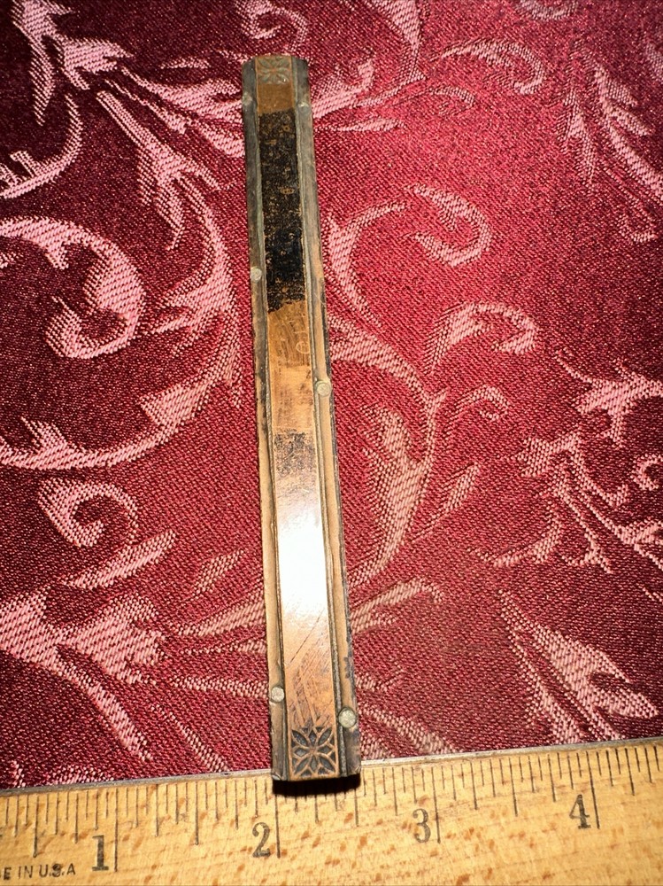 Printing Block “ Decorative Border Edge “ Copper Face