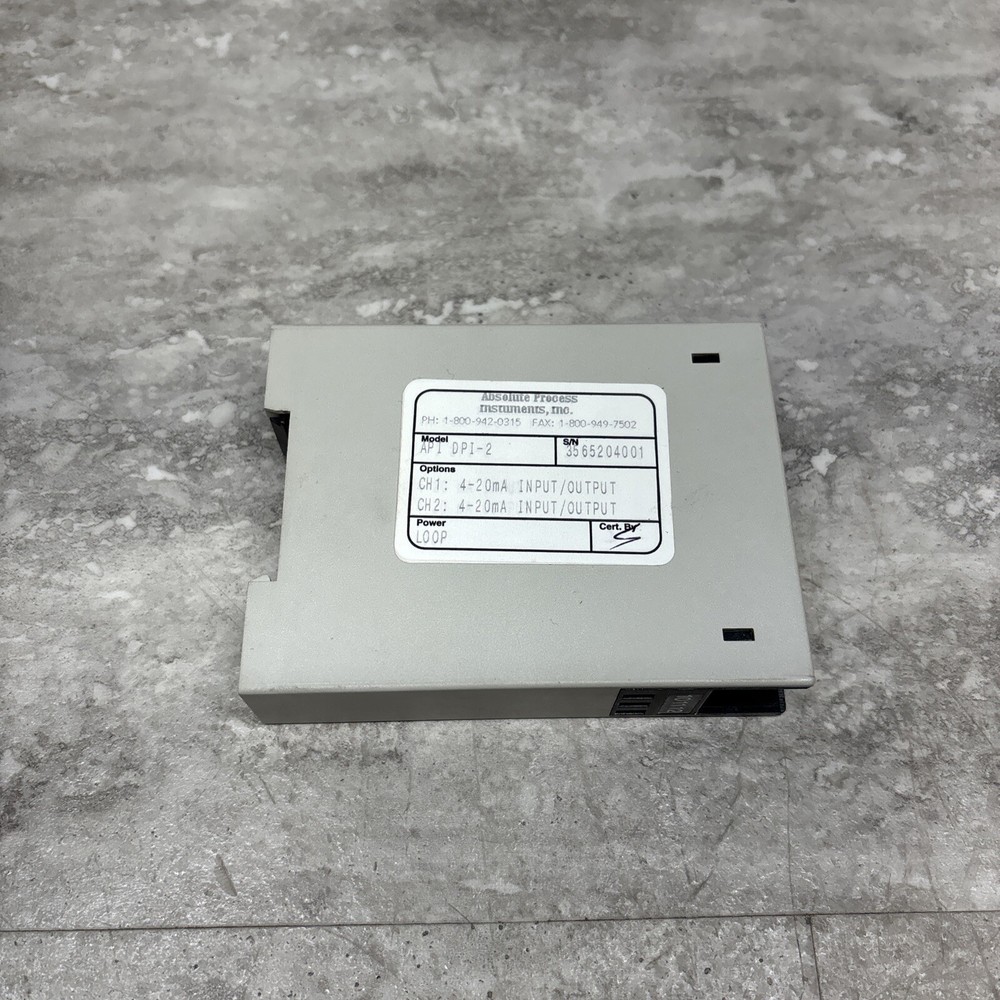 API Absolute Process Instruments DPI-2 Loop Powered Isolator, Untested