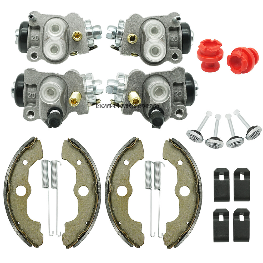 Front Brake Wheel Cylinders w/Shoes Kit for Honda FourTrax 300 TRX300FW 1990-00
