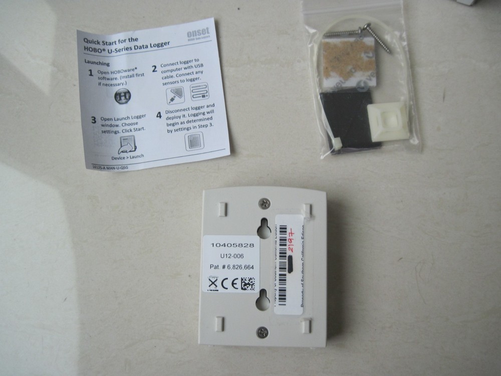 Onset Hobo U12-006 4-External Channel Data Logger USB Data Acquisition Logger