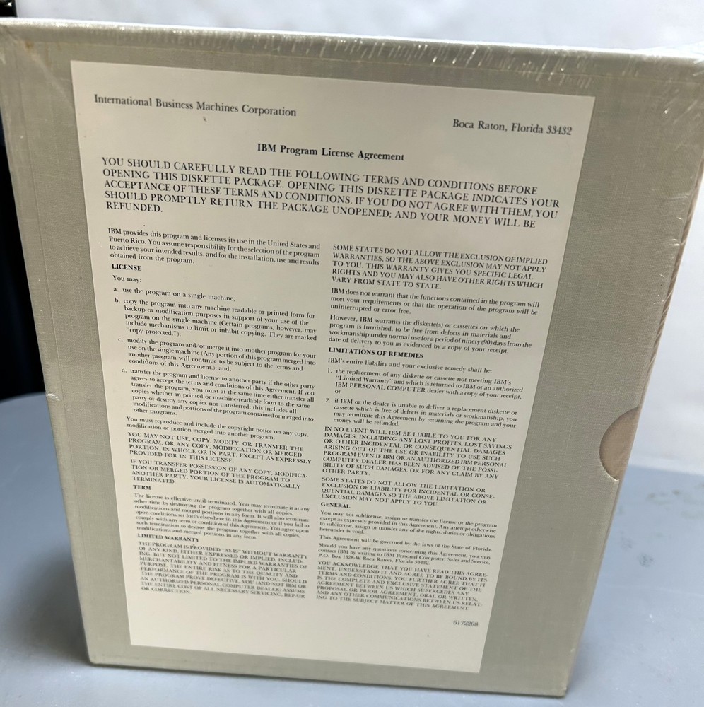 IBM Fortran Compiler Vrs 2.0 Includes Software New in Box still Wrapped