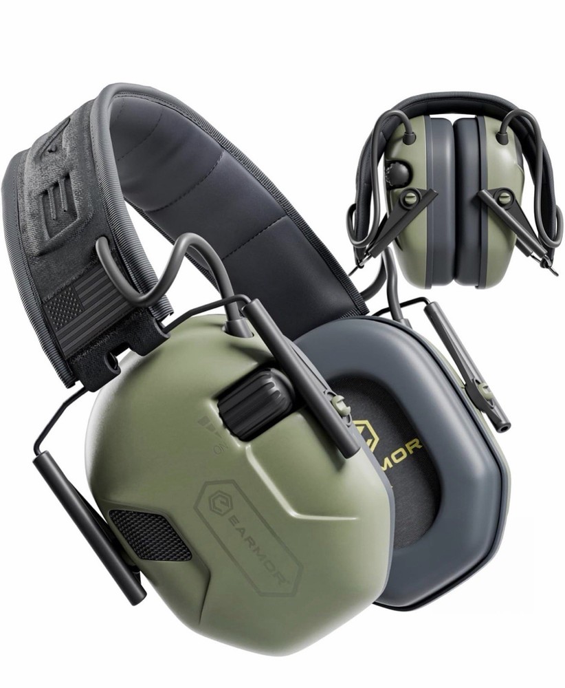 EARMOR M300A Electronic Hearing Protector - Foliage Green - Tactical Shooting