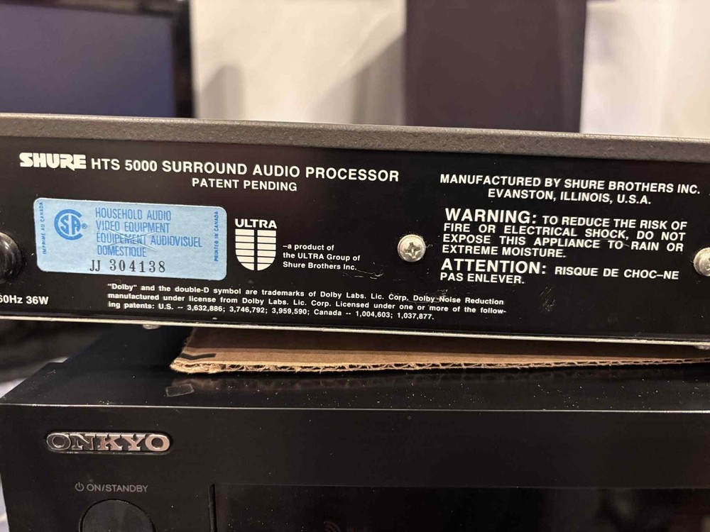 Shure HTS 5000 Surround Sound Audio Processor