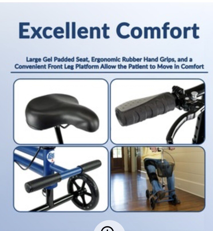 KneeRover® Steerable Seated Knee Scooter