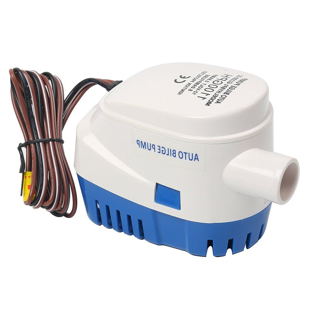 12V 1100GPH Automatic Submersible Boat Bilge Water Pump With Auto Float Switch