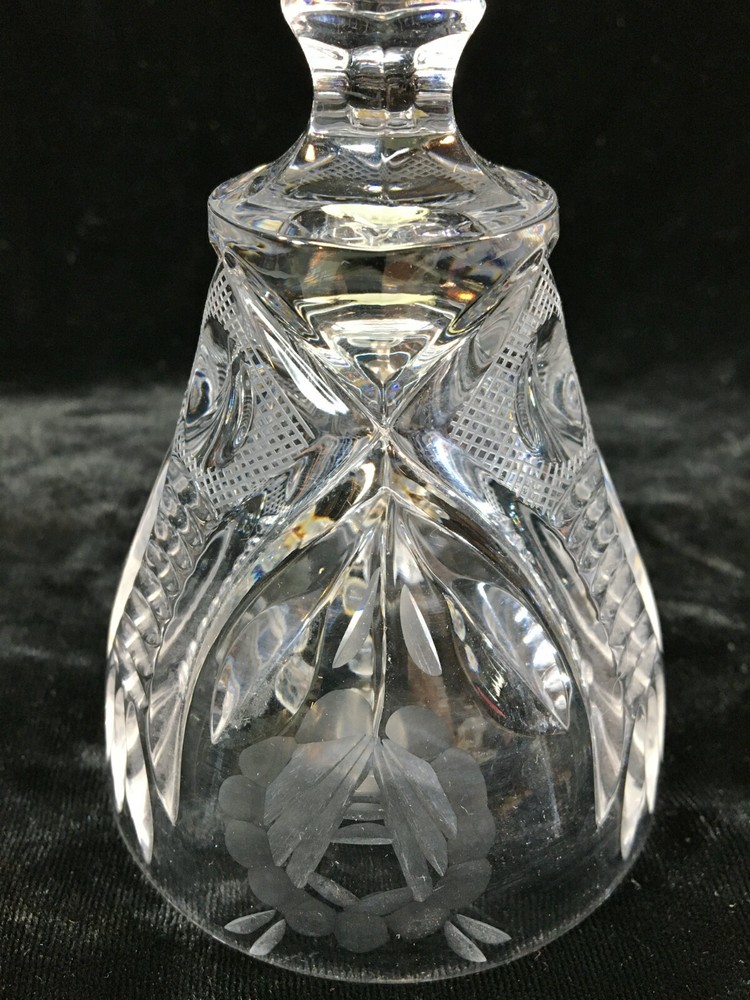 Lead Crystal Bell 7-1/2"