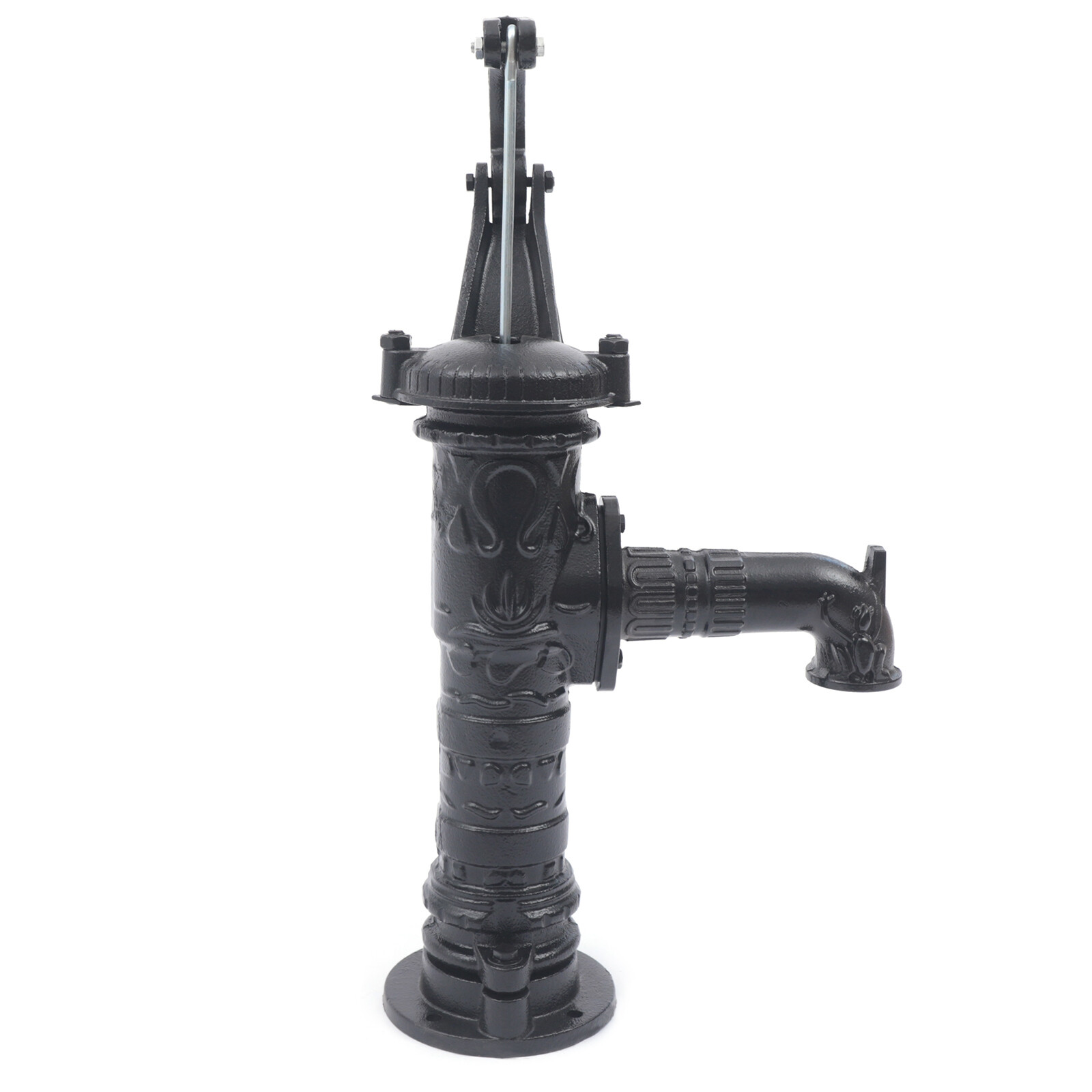 Cast Iron Water Well Hand Pump 26 feet Black Rustic Garden Farmhouse Antique