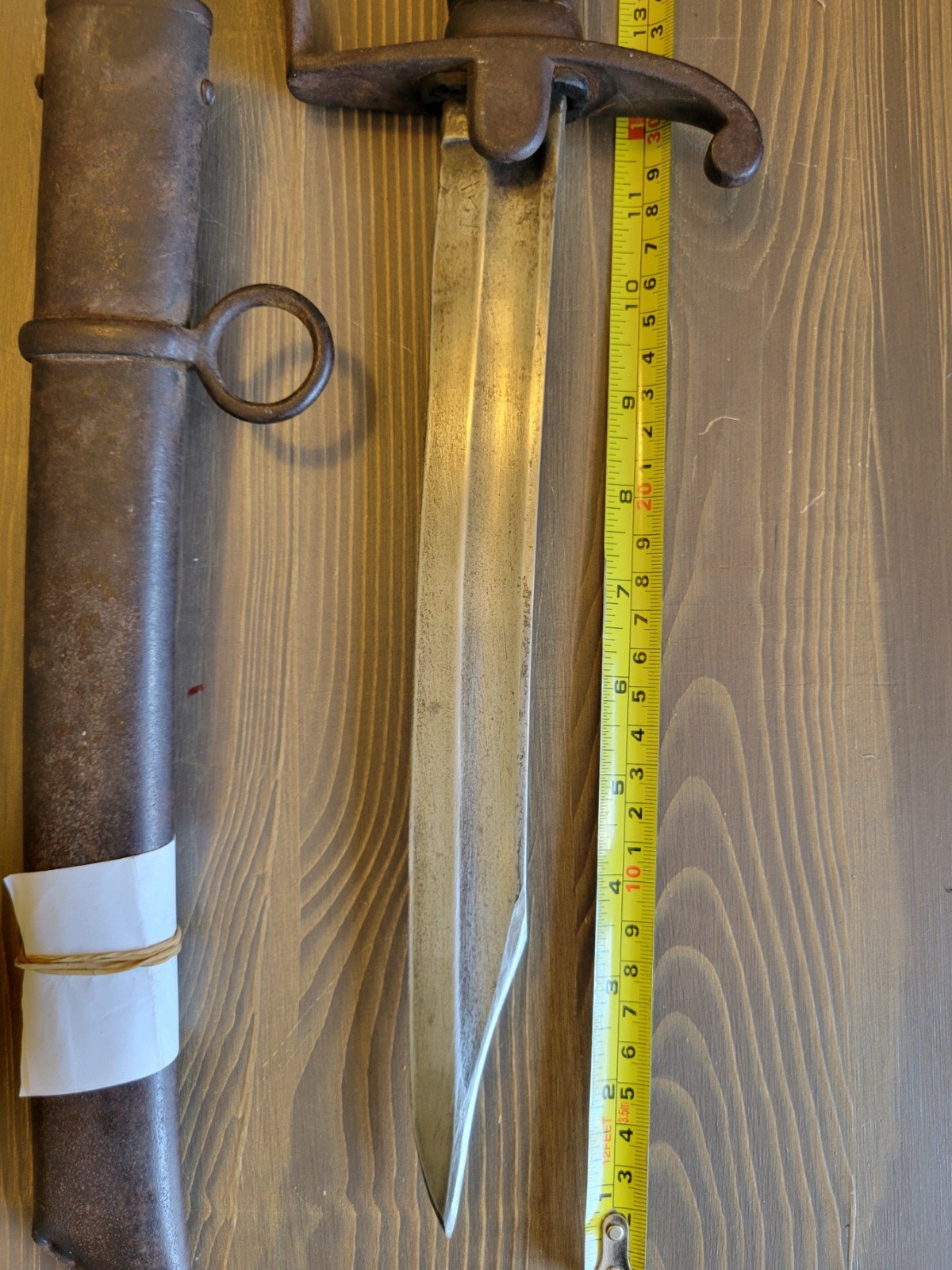 Imperial German Sword Cut-Down w/ Scabbard dated "1894"