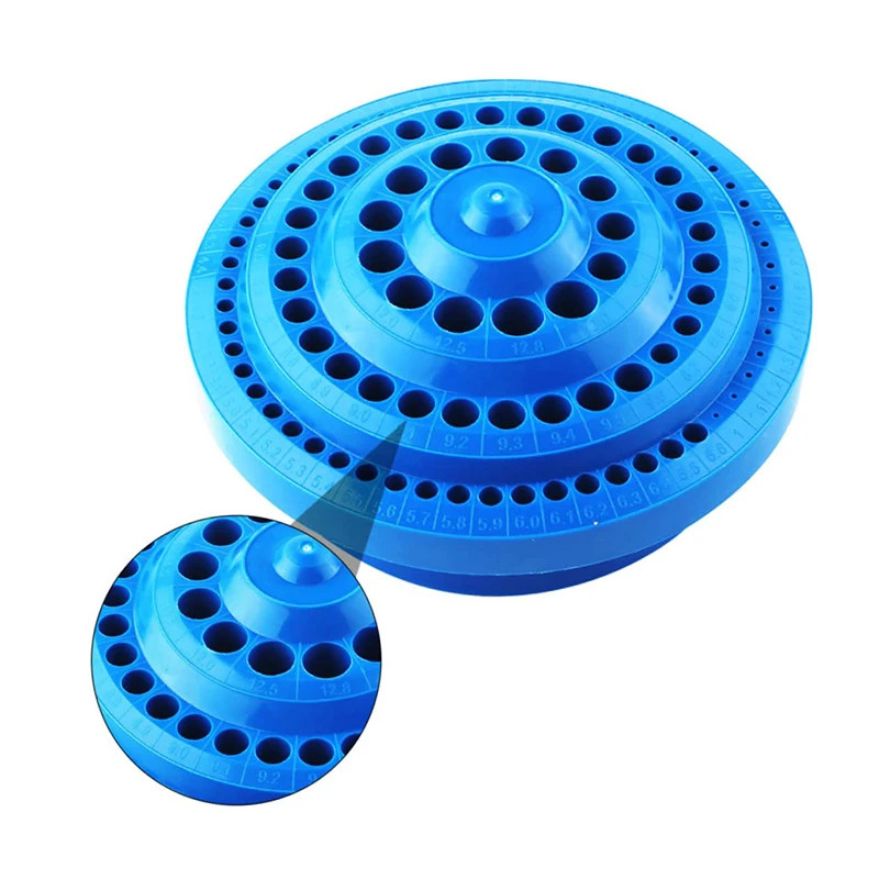 Rotating Drill Bit Storage Box Organizer Case for Hardware Tools