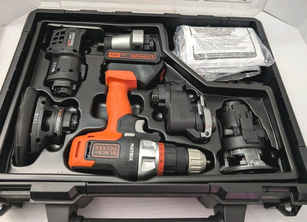 BLACK+DECKER Matrix(TM) 20V Max* 6-Tool Combo Kit With Case - BDCDMT1206KITC