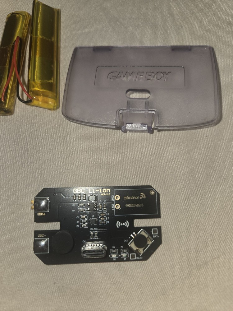 Gameboy Rechargeable Mod Kit Type C For (2 x units) Gameboy