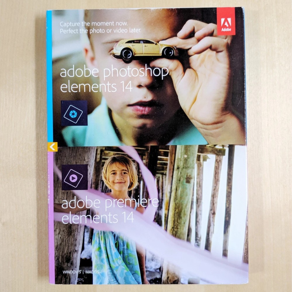Adobe Photoshop Elements 14 & Premier Elements 14 Win Mac 2015 NEW SEALED