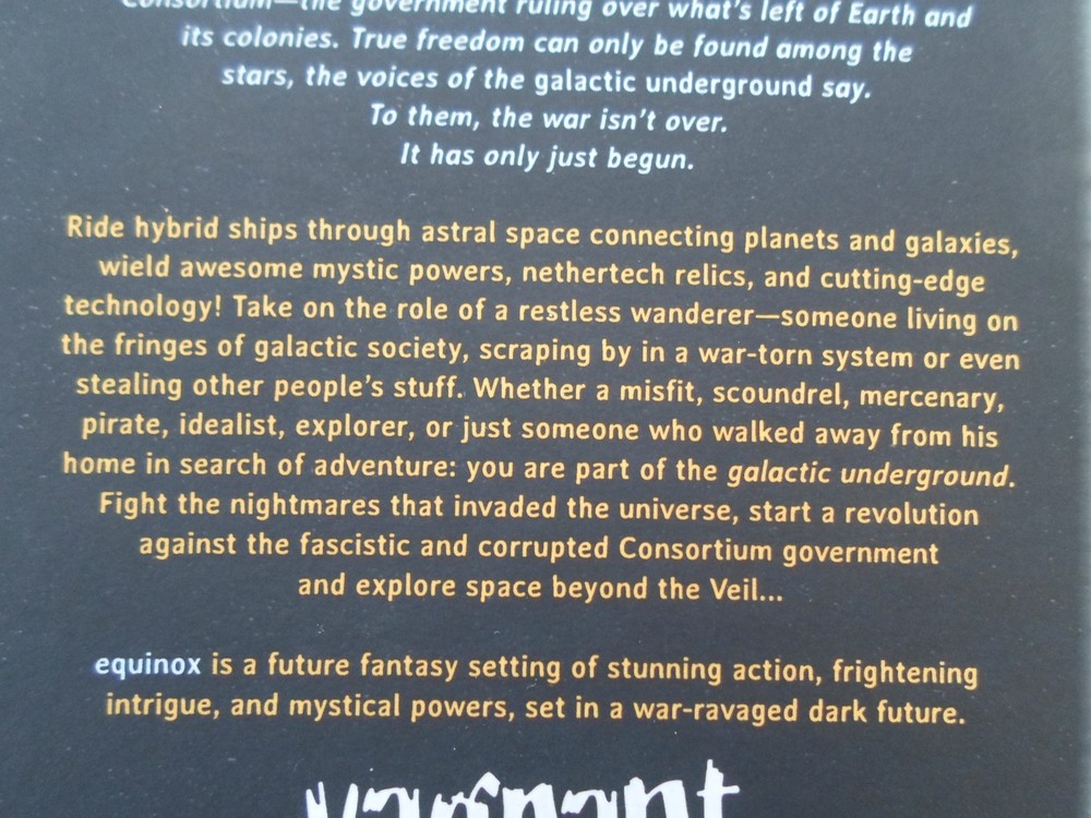 Equinox RPG Setting Guide (NEW/MINT)