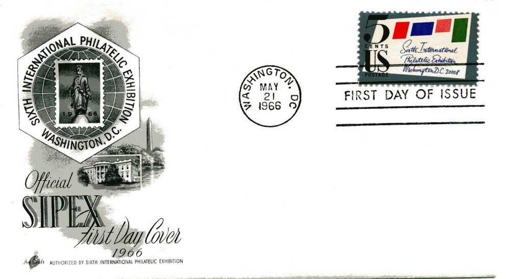 1310 SIPEX, ArtCraft, logo, (black), FDC