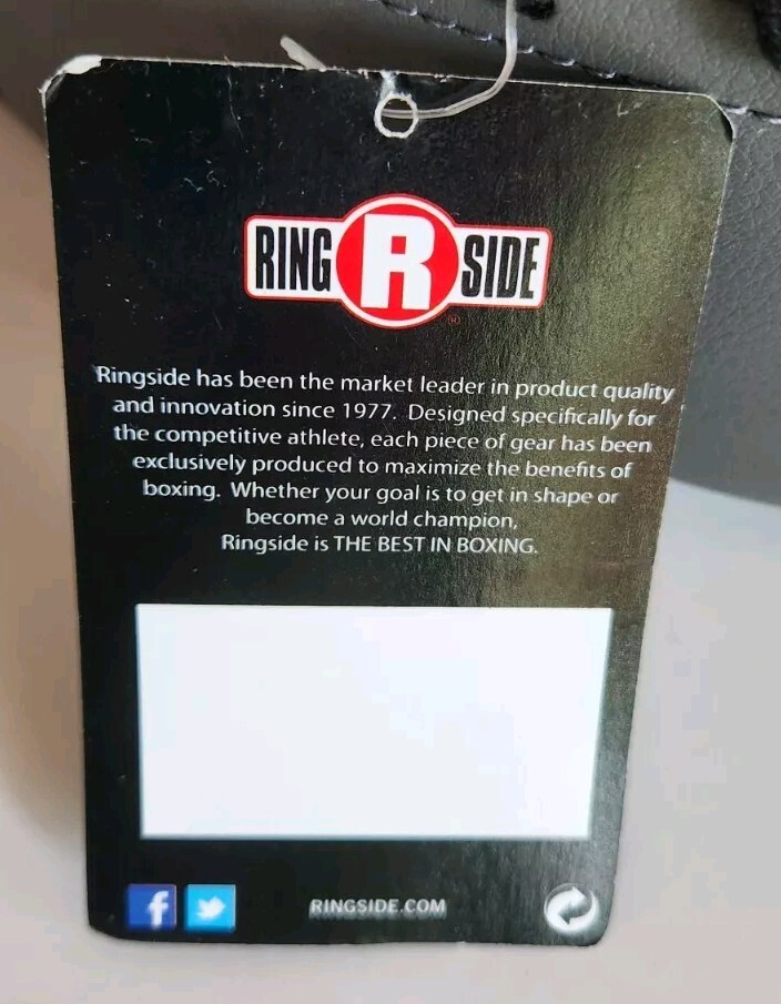 16" Ringside Mini Punch Shield Black & Gray With Handles NWT