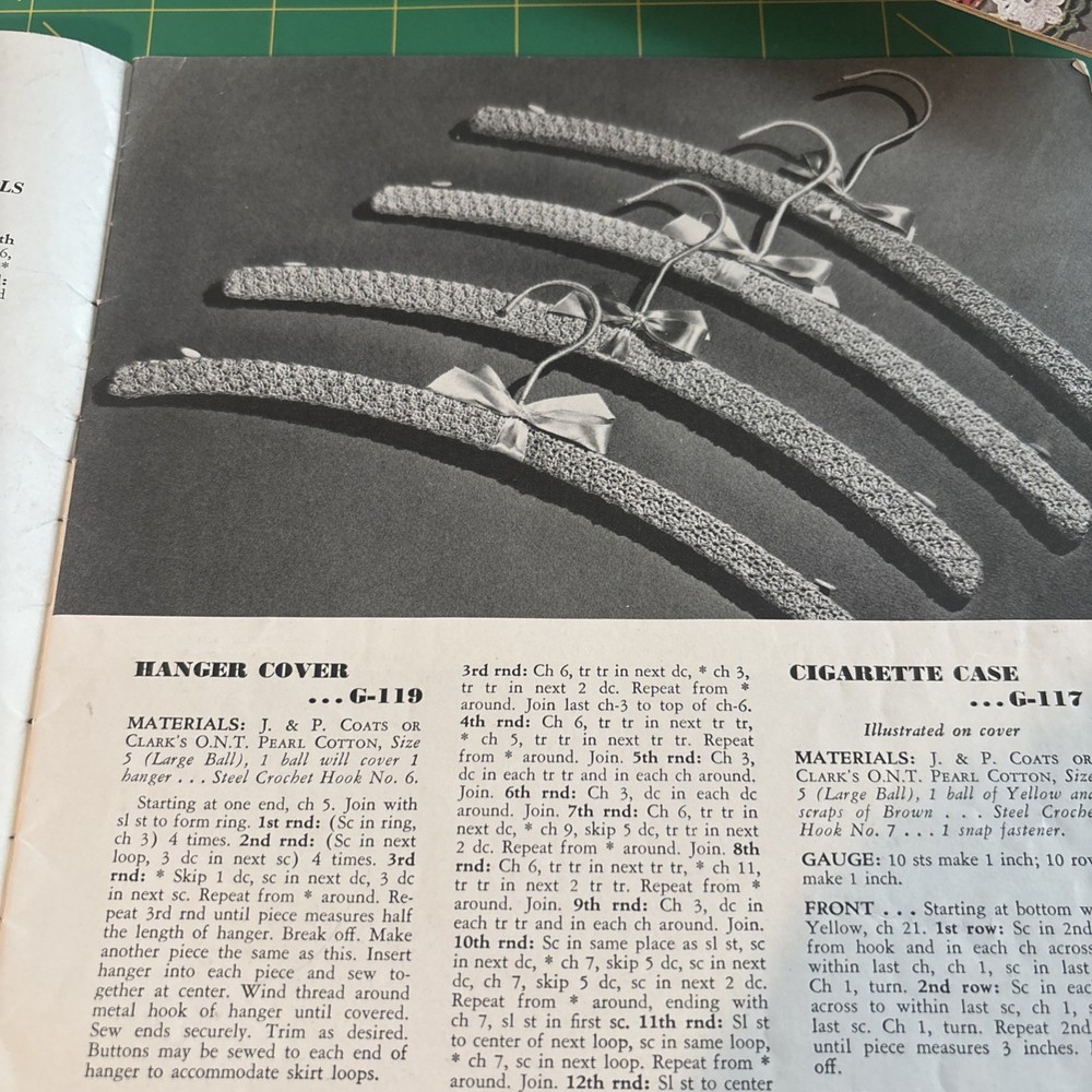 Unique Antique Crochet Patterns Booklet - Including Curtain Pulls