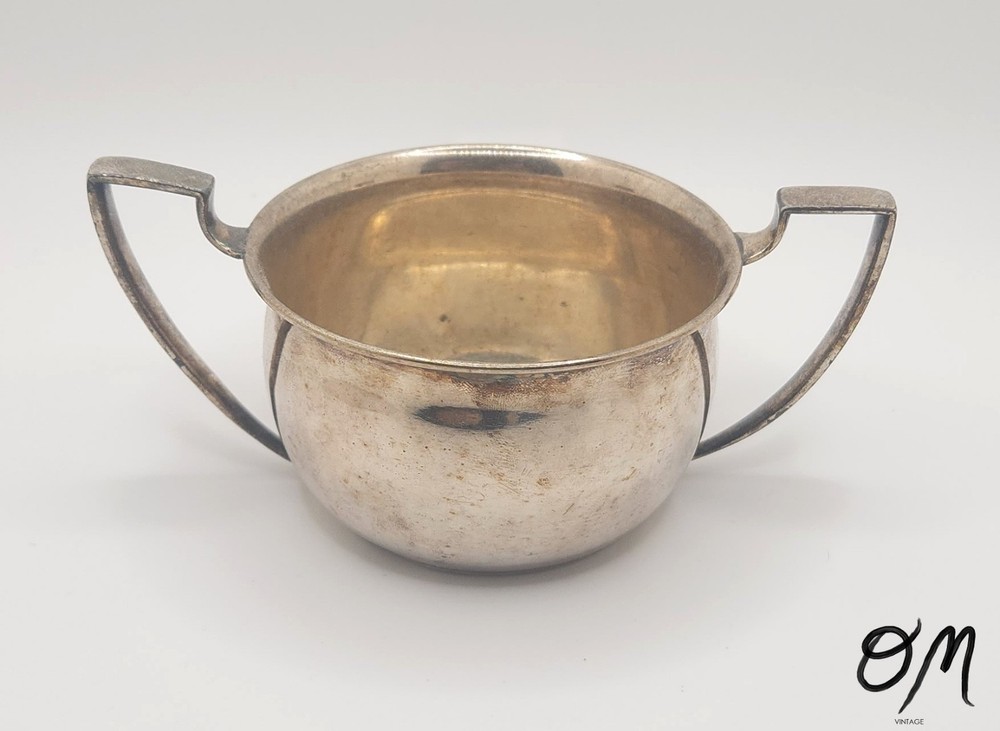 Vintage Electro Plate on Nickle Silver KS C80 Sugar Bowl