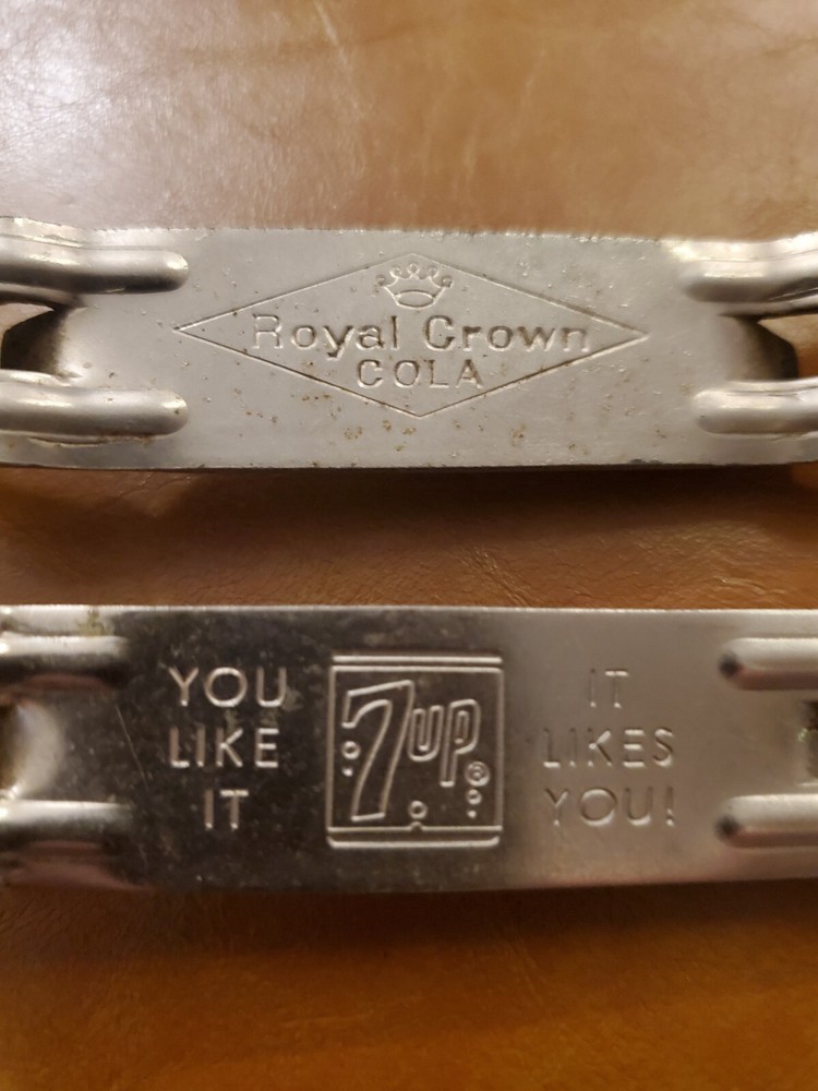 2 Vintage Soft Drink Bottle Openers