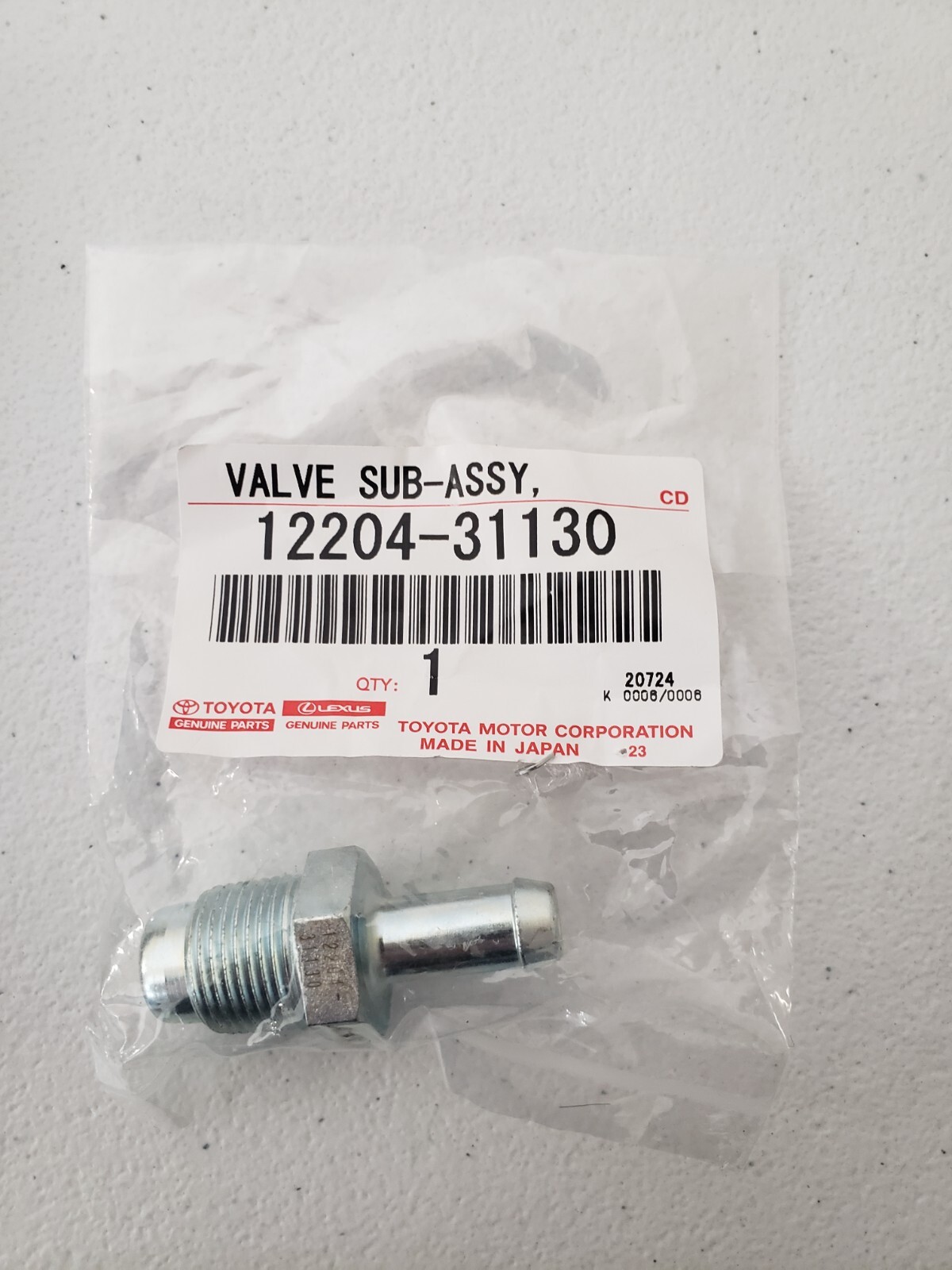 LEXUS OEM FACTORY PCV VALVE 2010-2015 IS250 (ATM ONLY)
