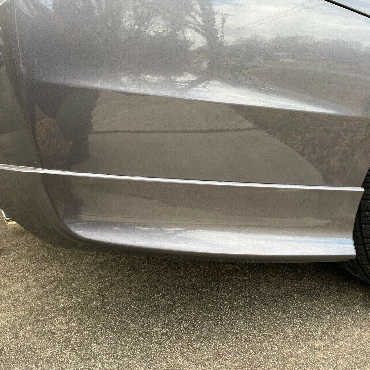 HECASA For 2013-15 Honda Accord 4-DR HFP-Style Black Rear Bumper Spoiler Lip 2pc