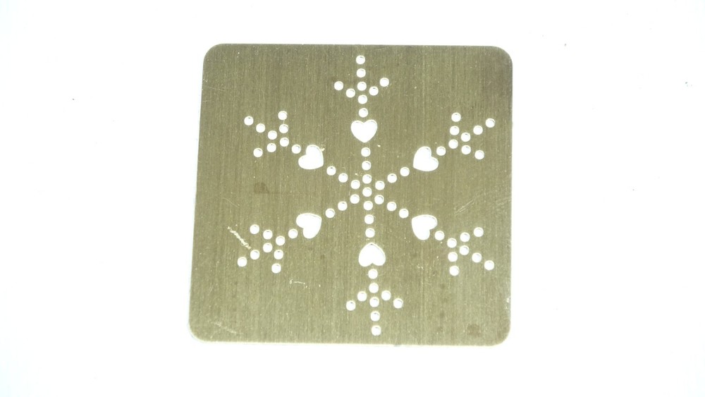 Snow Flake A.T. Brown 2003 PC-016 - Embossing & Stenciling