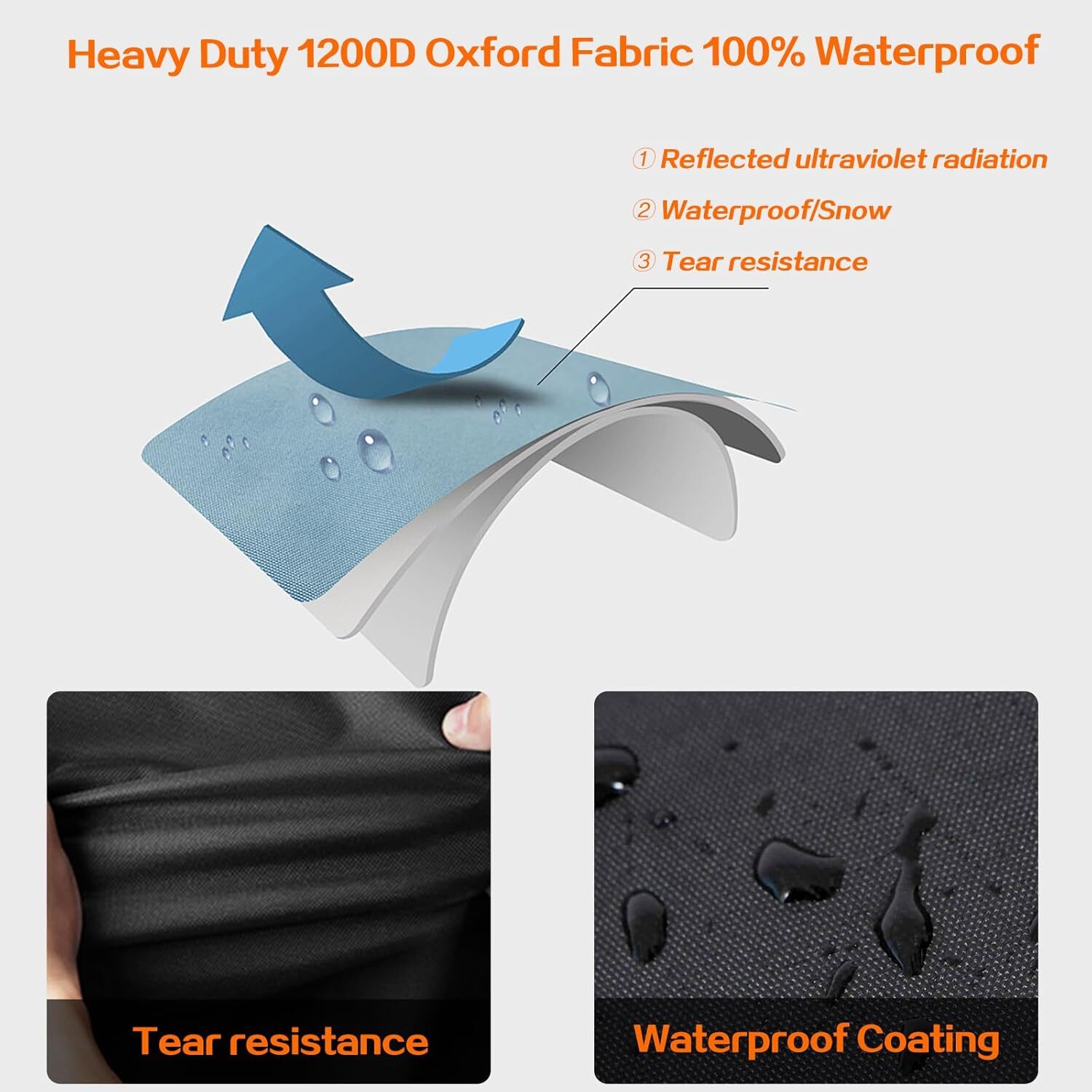 1200D 4ft Firewood Log Rack Cover Waterproof Storage Holder Heavy Duty Outdoor