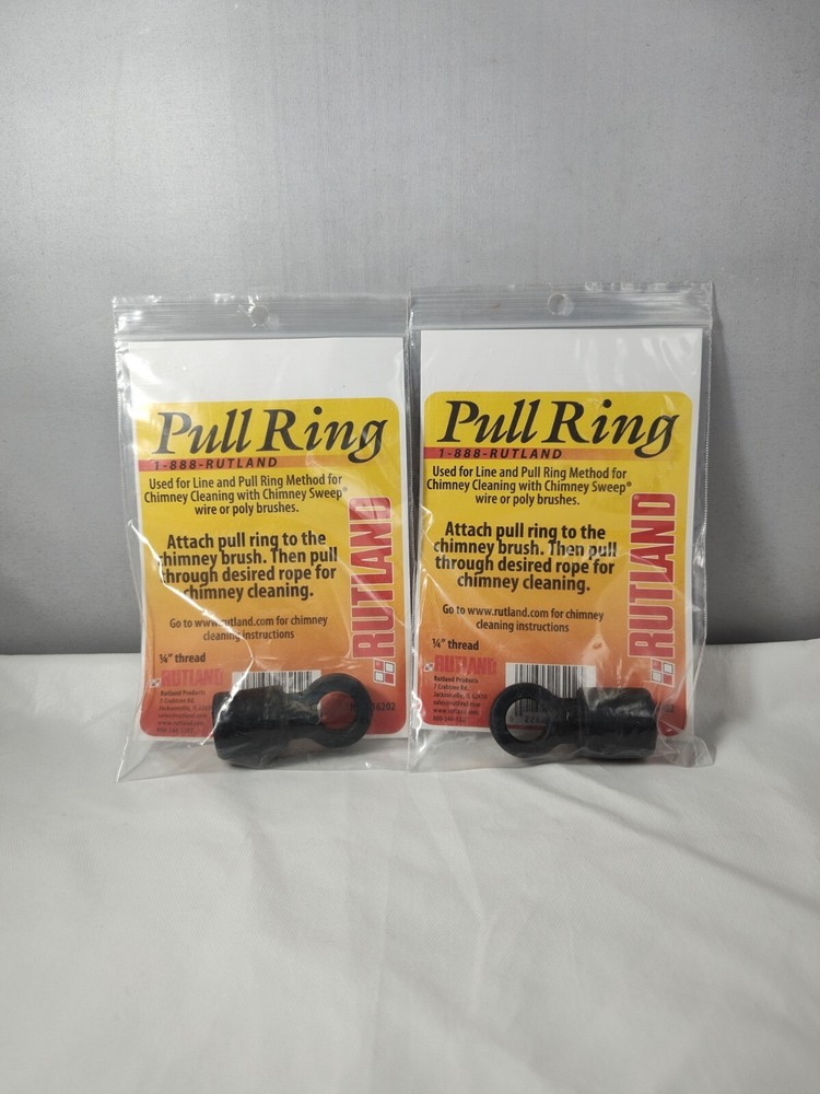 Rutland Pull Ring 1/4 "Thread  For Line and Pull Ring Method  (Pack Of 2)
