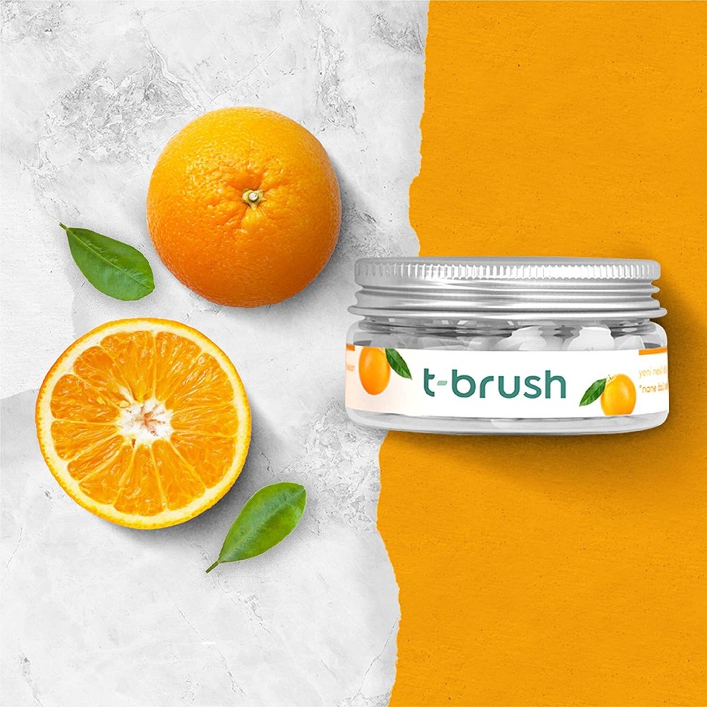 T-Brush Orange Flavored New Generation Toothpaste like - 90 pcs