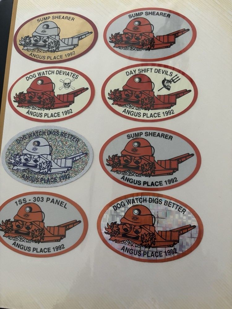 Joy Coal Mining sticker (2025 Listing) Nice Angus Place Set