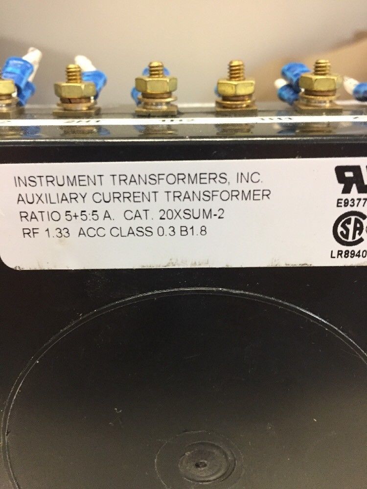 Instrument Transformers 20XSUM-2 Auxiliary Current Transformer Ratio 5+5:5A
