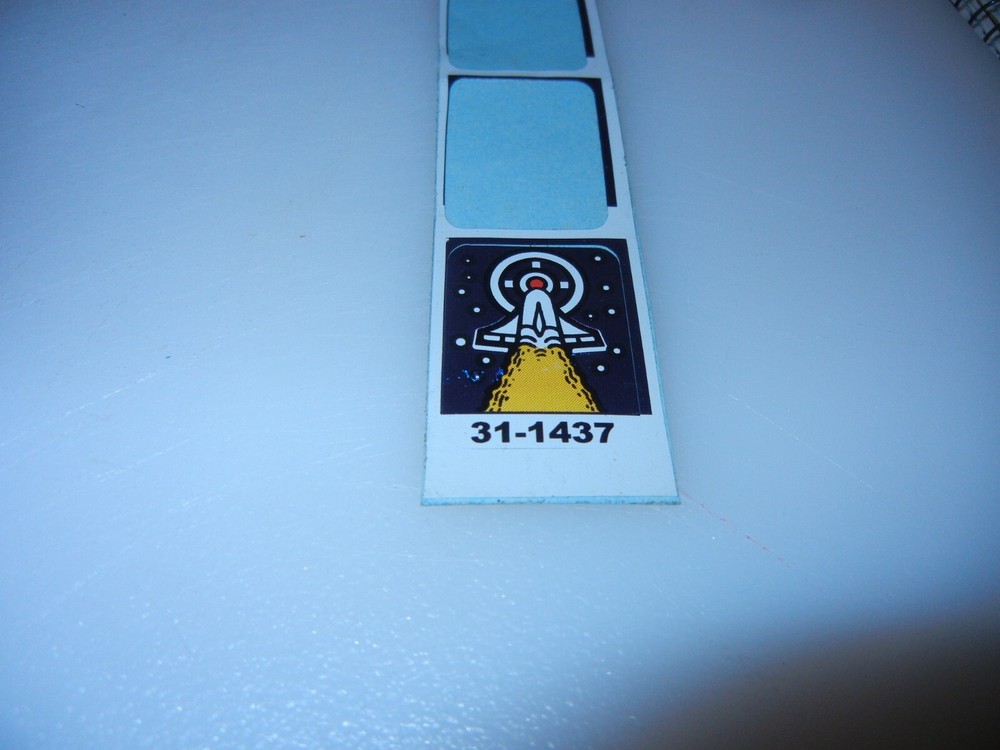Williams Space Station Pinball  Drop Target Decal  - NOS