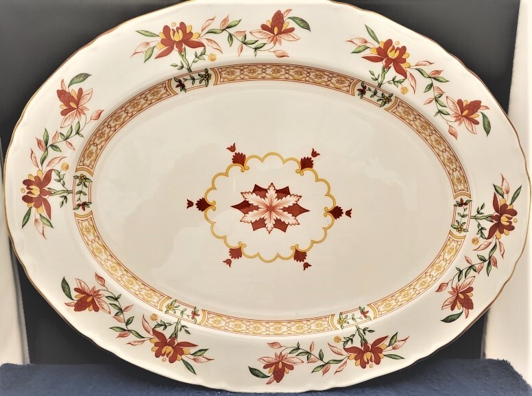 Royal Worcester Chamberlain 17" Oval Serving Platter
