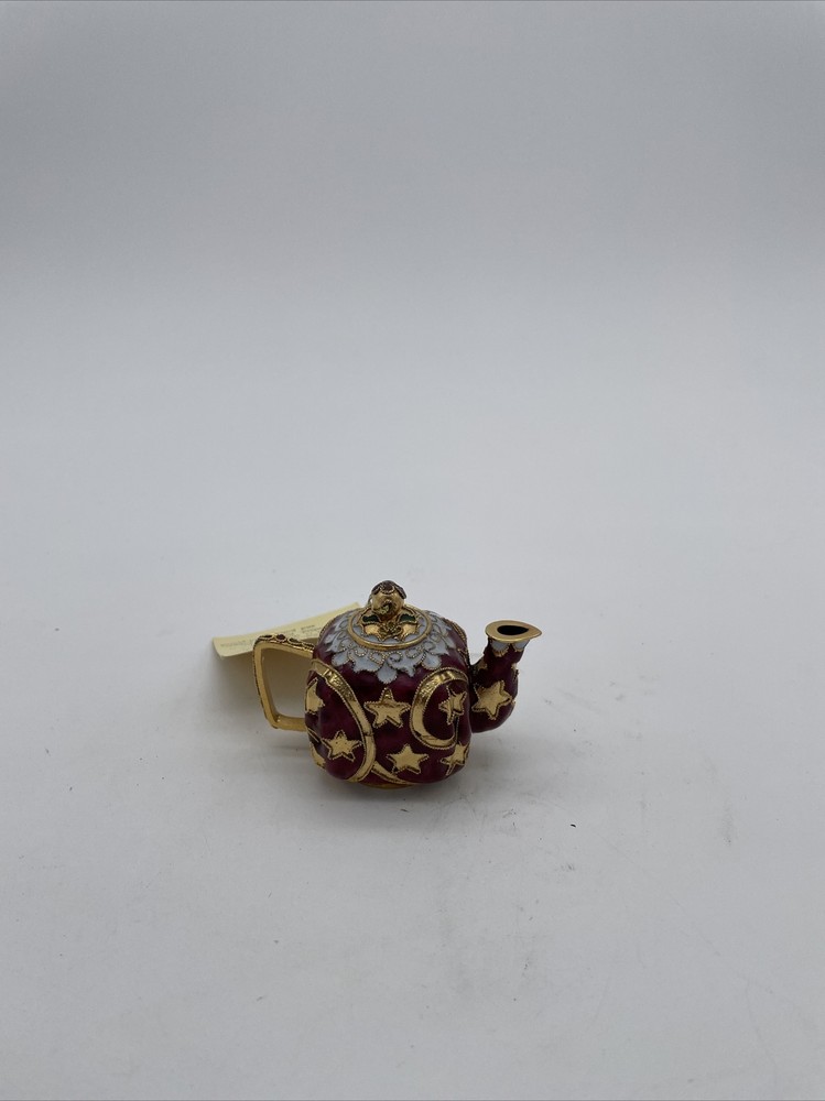Miniature Cloisonné Tea Pot Ornament