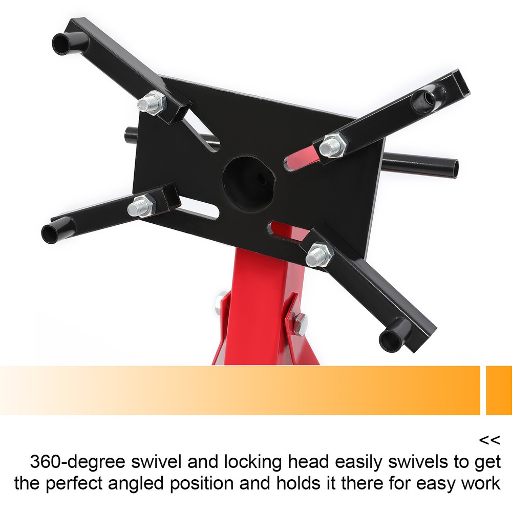 Engine Stand 2000LBS Motor Hoist Dolly 360 Degree Adjustable Mounting Head