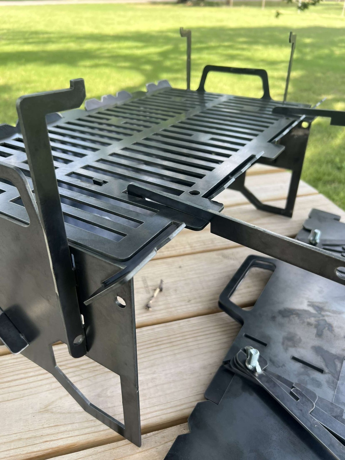 Collapsible Slot Grill 11 Gauge With A Lifted Rack Millscale Free MADE IN THE US