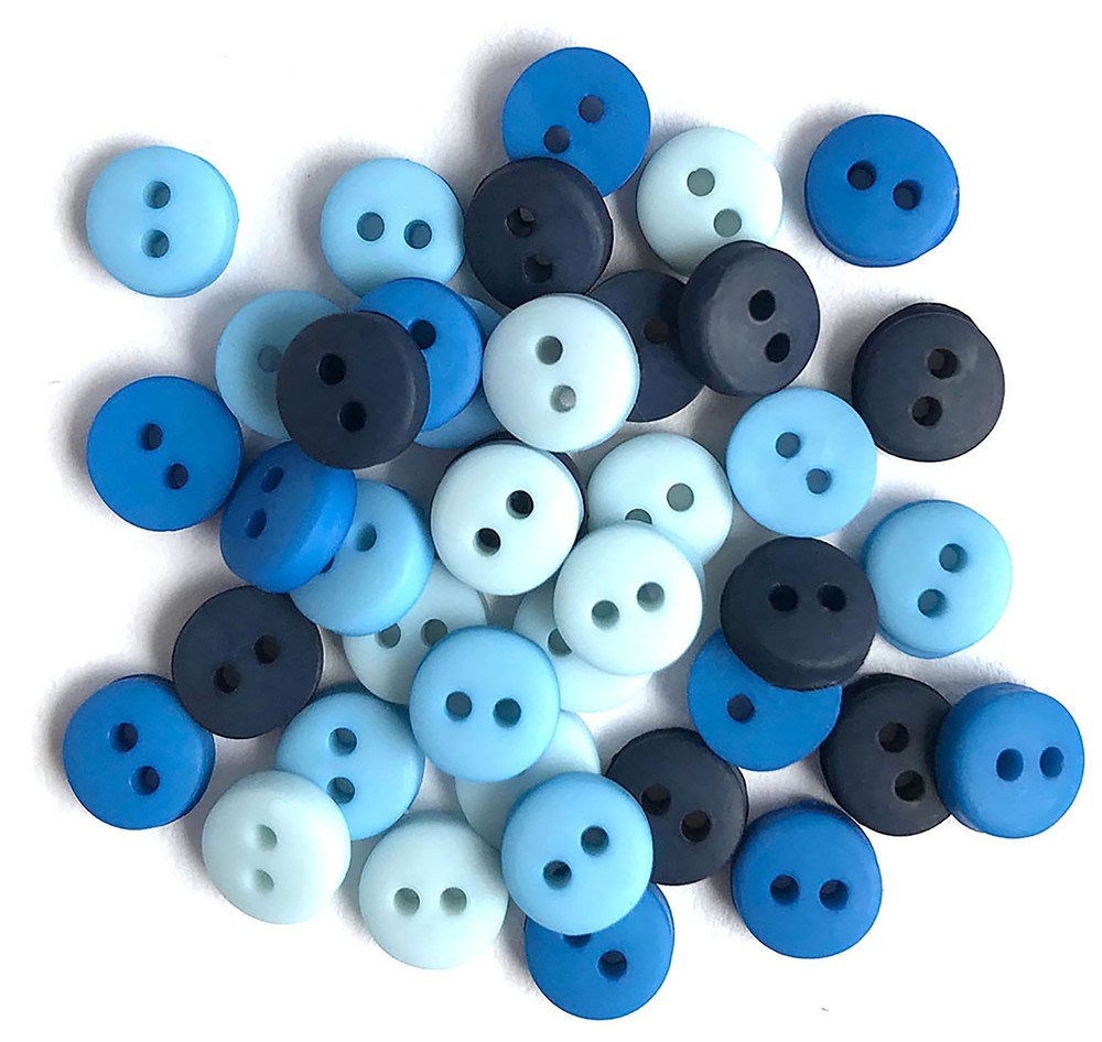 Buttons Galore Tiny Buttons-Blues
