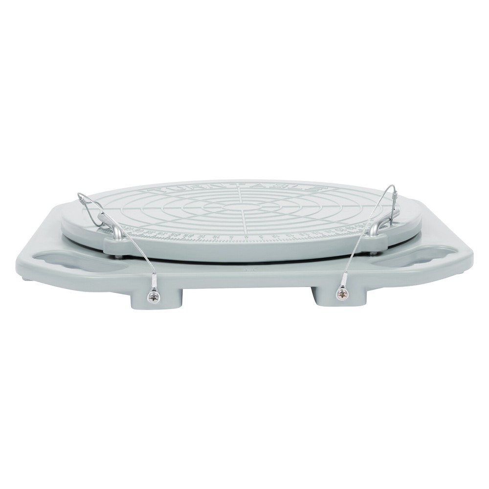 2pcs 5 Ton Front End Wheel Alignment Turntable Plate 360° Rotating Plate Table