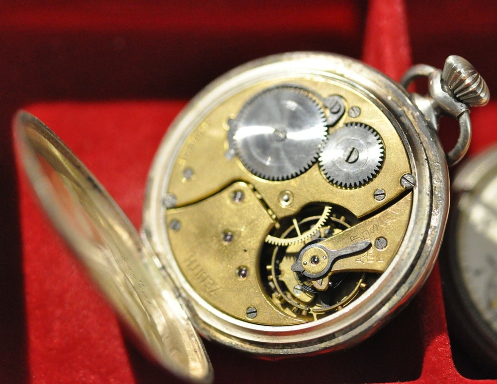 Zenith Silver Antique Pocket Watch Working Calibre