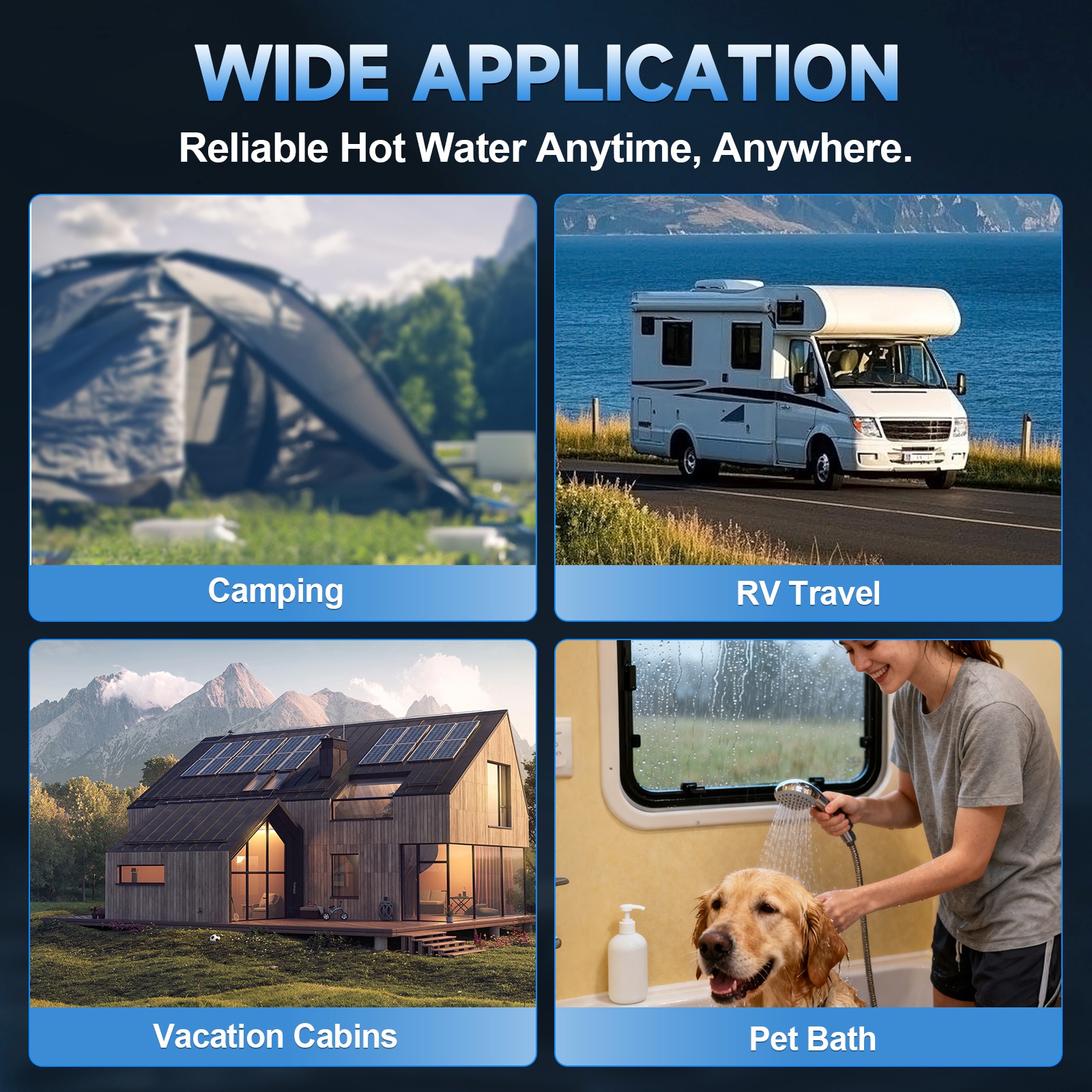 Tankless Propane Gas Hot Water Heater On-Demand Instant Gas Pressure 2800 Pa